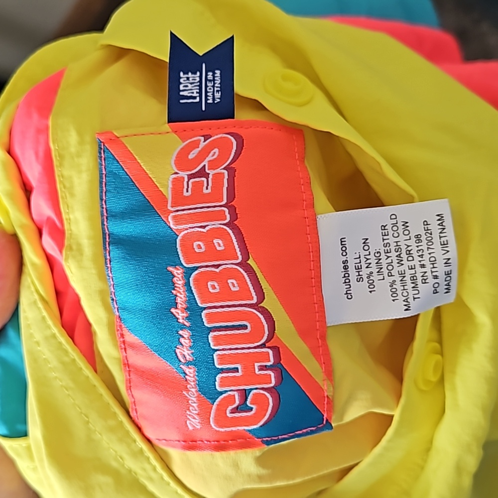Chubbies Colorblock Aztec Fleece Reversible Jacket - Picture 7 of 7